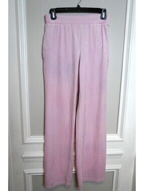 Vintage Playboy Pink Velour Track Pants with Rhinestone Logo